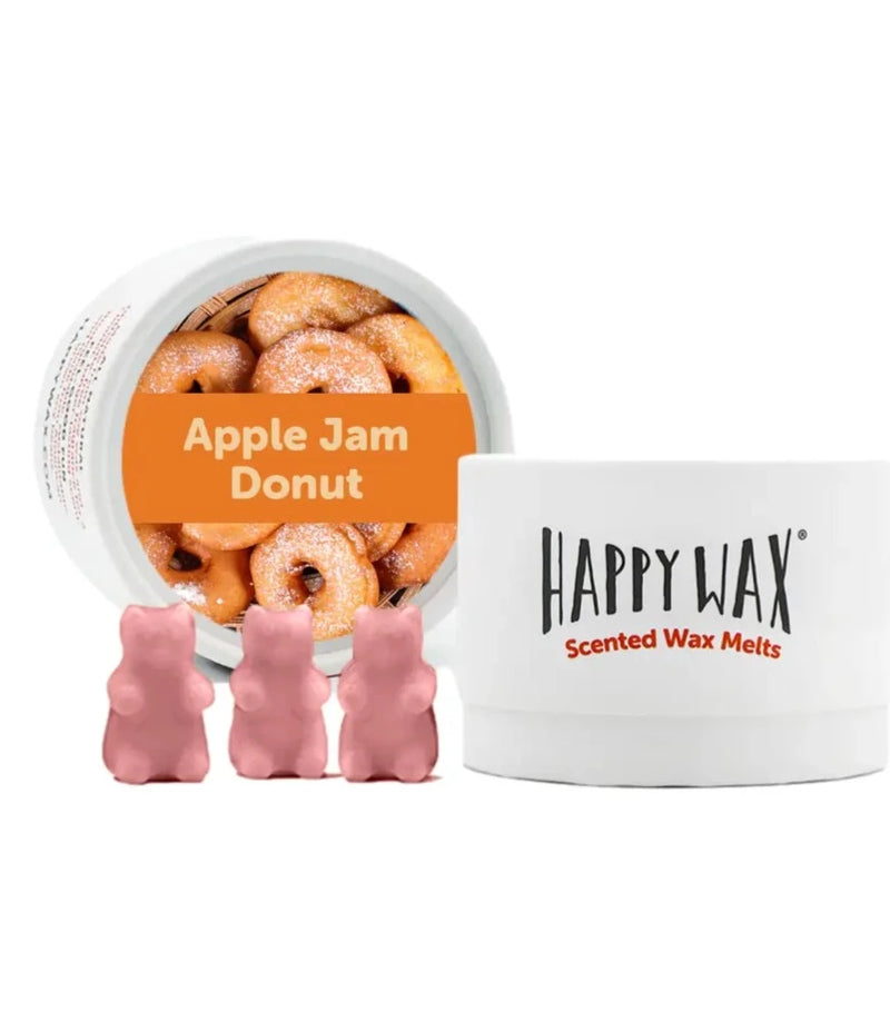 Happy Wax Apple Jam Donut 3.6 oz Eco Tin Wax Melts-Happy Wax Apple Jam Donut 3.6 oz Eco Tin Wax Melts-Cali Moon Boutique, Plainville Connecticut
