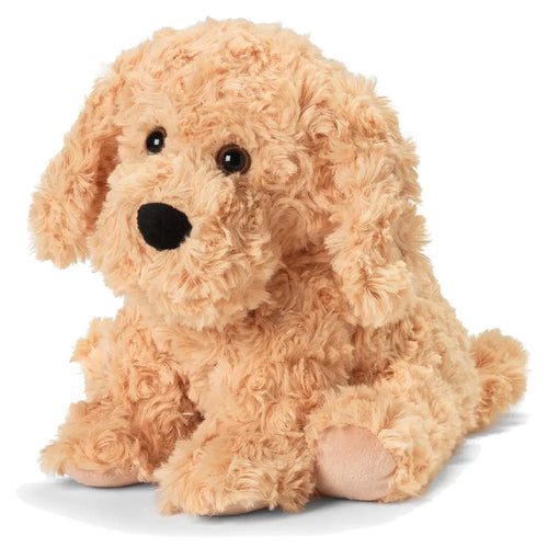 Golden Dog Warmies-13" Full Size-Warmies® are the world’s best fully heatable soft toys and gifts. Warmies are filled with all-natural flaxseed and real dried French lavender. Warmies are great stress & anxiety relievers, calming sleep aids, and are naturally weighted to provide a relaxing sensory experience.-Cali Moon Boutique, Plainville Connecticut