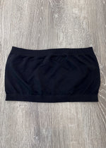 Black Basic Seamless Bandeau-A basic bandeau is a must have for outfit layering, coverage or for the days you don't feel like wearing a regular bra!-Cali Moon Boutique, Plainville Connecticut