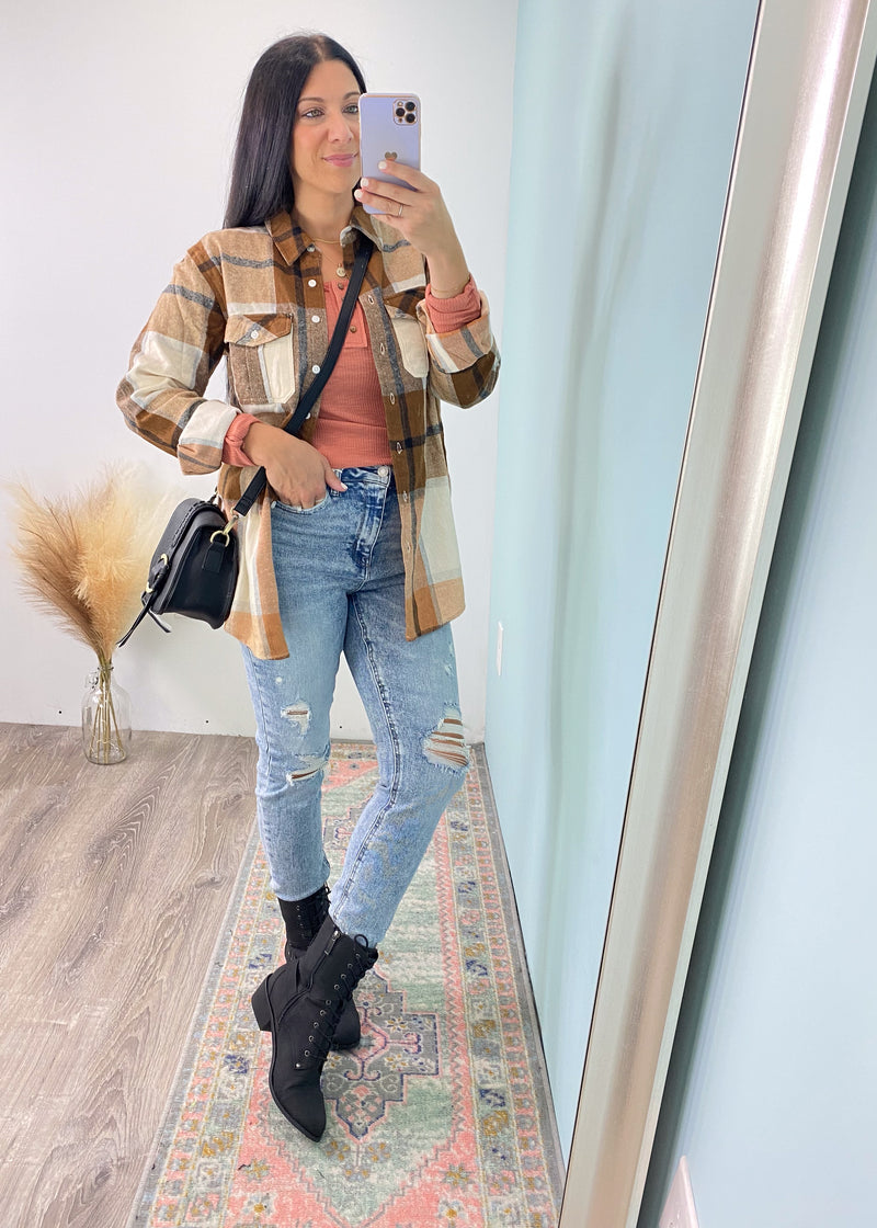 Cute Plaid Shirt Outfit Ideas With Jeans