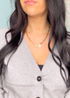 'The Keepsake' Gold Paperclip Toggle Necklace-Our most popular paperclip style with a toggle closure and the option to add your favorite charms! An everyday staple to wear alone and layered.-Cali Moon Boutique, Plainville Connecticut