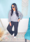 'Lola' Risen Black High Waist Wide Leg Slouchy Linen Pants-Black linen pants that can be worn from city day cool, to business casual to boardroom chic! They are lightweight, slouchy and effortlessly sleek.-Cali Moon Boutique, Plainville Connecticut