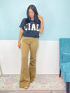 'Ciao' Black Vintage Washed Tee-Say 'Ciao' to your new favorite tee! Made from the highest quality cotton with a vintage mineral wash treatment, this tee is cute and comfy and so on trend!-Cali Moon Boutique, Plainville Connecticut