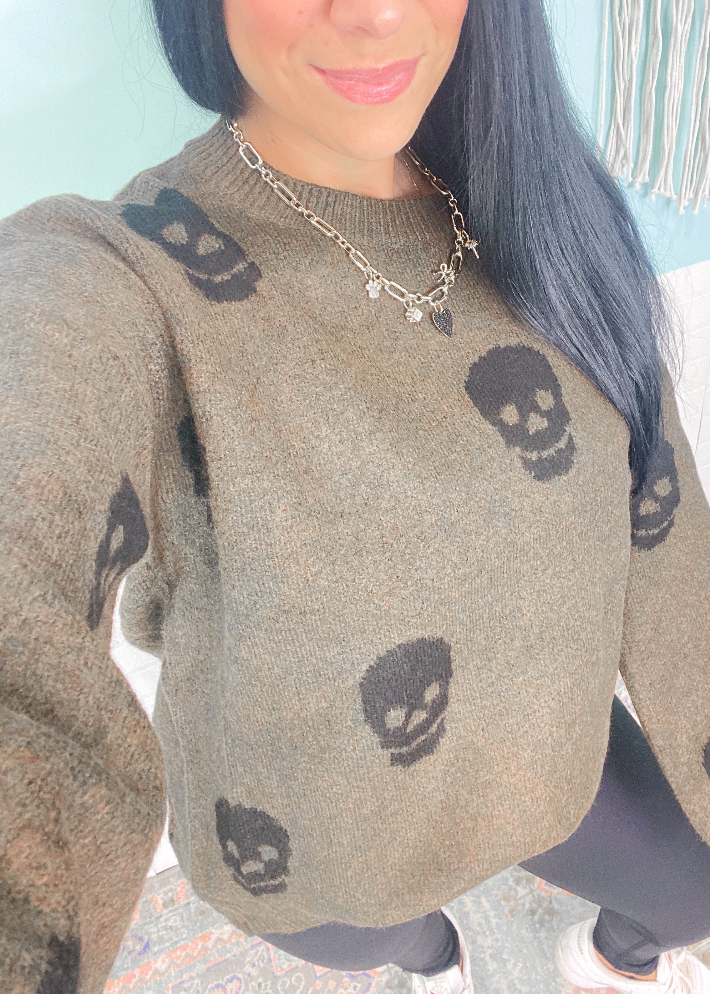 Oversized skull sweater best sale