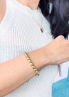 Gold Adjustable Beaded Bracelet- 8mm-Gold Adjustable Beaded Bracelet- 8MM-Cali Moon Boutique, Plainville Connecticut