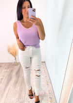 Judy Blue White Distressed Skinny Jeans-Judy Blue White Distressed Skinny Jeans -Cali Moon Boutique, Plainville Connecticut