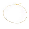 Mini Paperclip Chain Necklace-The perfect mini paperclip necklace! The mini paperclip style is adorable paired by itself as a great classic chain or paired with your favorite charm or initial charm. -Cali Moon Boutique, Plainville Connecticut