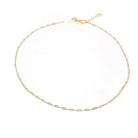 Mini Paperclip Chain Necklace-The perfect mini paperclip necklace! The mini paperclip style is adorable paired by itself as a great classic chain or paired with your favorite charm or initial charm. -Cali Moon Boutique, Plainville Connecticut