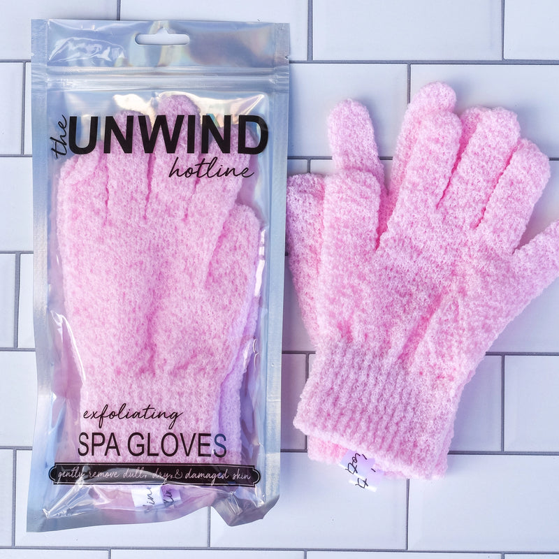 Pink Exfoliating Gloves-Pink Exfoliating Gloves-Cali Moon Boutique, Plainville Connecticut