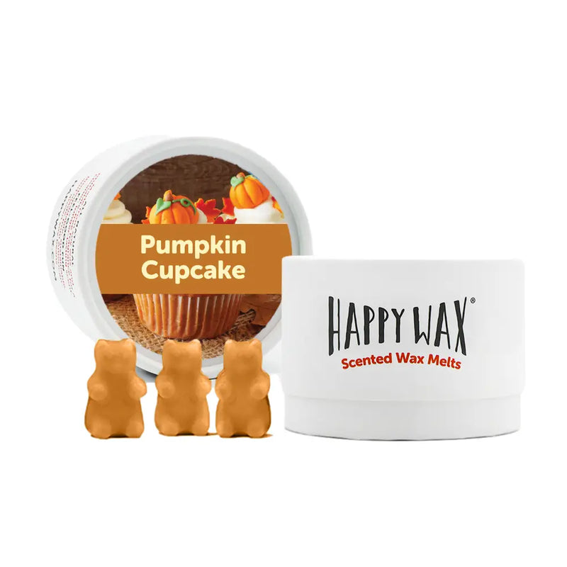 Happy Wax Pumpkin Cupcake 3.6 oz Eco Tin Wax Melts-Happy Wax Pumpkin Cupcake 3.6 oz Eco Tin Wax Melts-Cali Moon Boutique, Plainville Connecticut