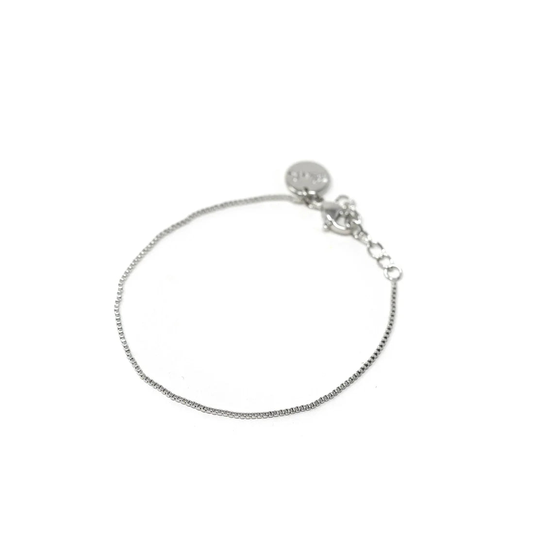 'The Vivian' Dainty Box Chain Bracelet (2 Colors)-Dainty Box Chain Bracelet in Silver & Gold. A must have everyday piece to wear alone or with your stacks!-Cali Moon Boutique, Plainville Connecticut