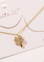 Gold CZ Filled 4 Leaf Clover-Cali Moon Boutique, Plainville Connecticut