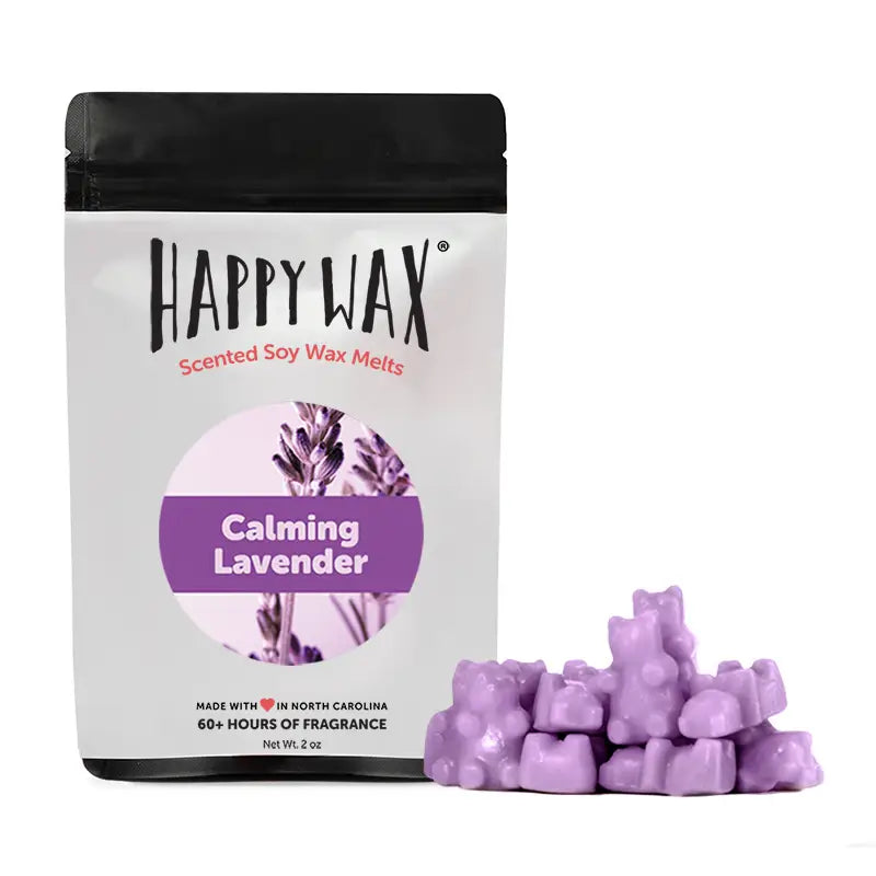 Happy Wax Calming Lavender Wax Melt Sample Pouch-Happy Wax Calming Lavender Wax Melt Sample Pouch-Cali Moon Boutique, Plainville Connecticut