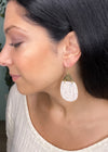 Natural Teardrop Cork Earrings-Cali Moon Boutique, Plainville Connecticut
