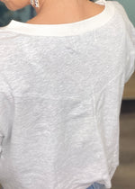 'Notch Above' Heather Gray V-Neck Loose Semi Crop Top-Cali Moon Boutique, Plainville Connecticut