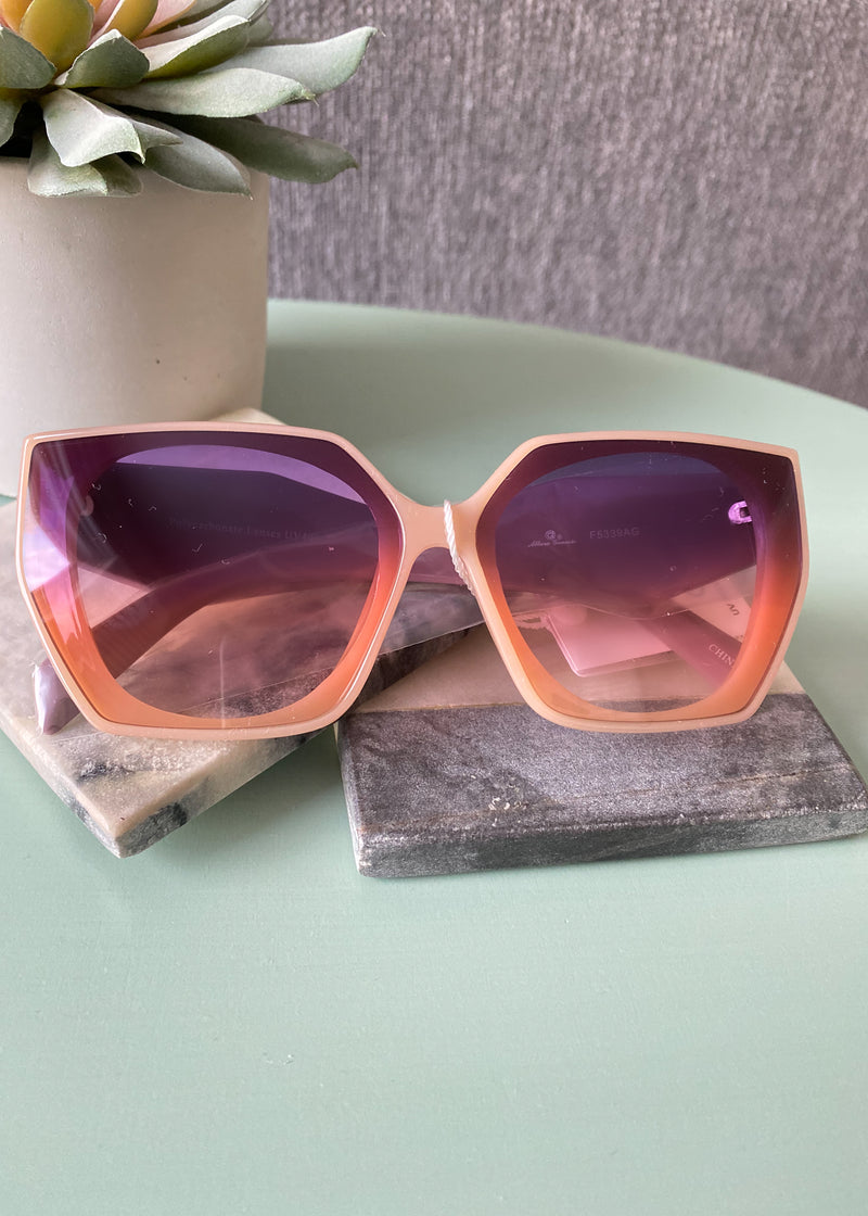 Cat Eye Rectangle Sunglasses - Multiple Colors-Cali Moon Boutique, Plainville Connecticut