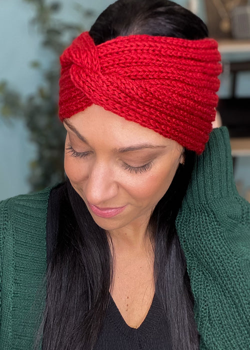 Twist Front Sweater Headband Ear Warmer- 4 Colors Available-Cali Moon Boutique, Plainville Connecticut