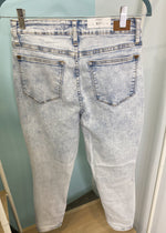 Judy Blue Ultra Light Wash Acid Slim Fit Jeans-Cali Moon Boutique, Plainville Connecticut