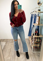 'Frankie' High Waist Distressed Ankle Flare Jeans-Cali Moon Boutique, Plainville Connecticut