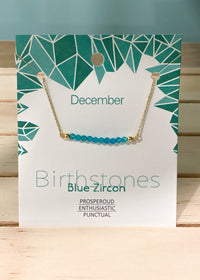 Birthstone Gem Necklace-Cali Moon Boutique, Plainville Connecticut