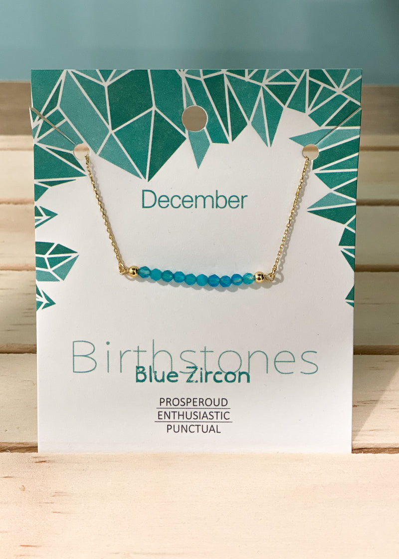 Birthstone Gem Necklace-Cali Moon Boutique, Plainville Connecticut