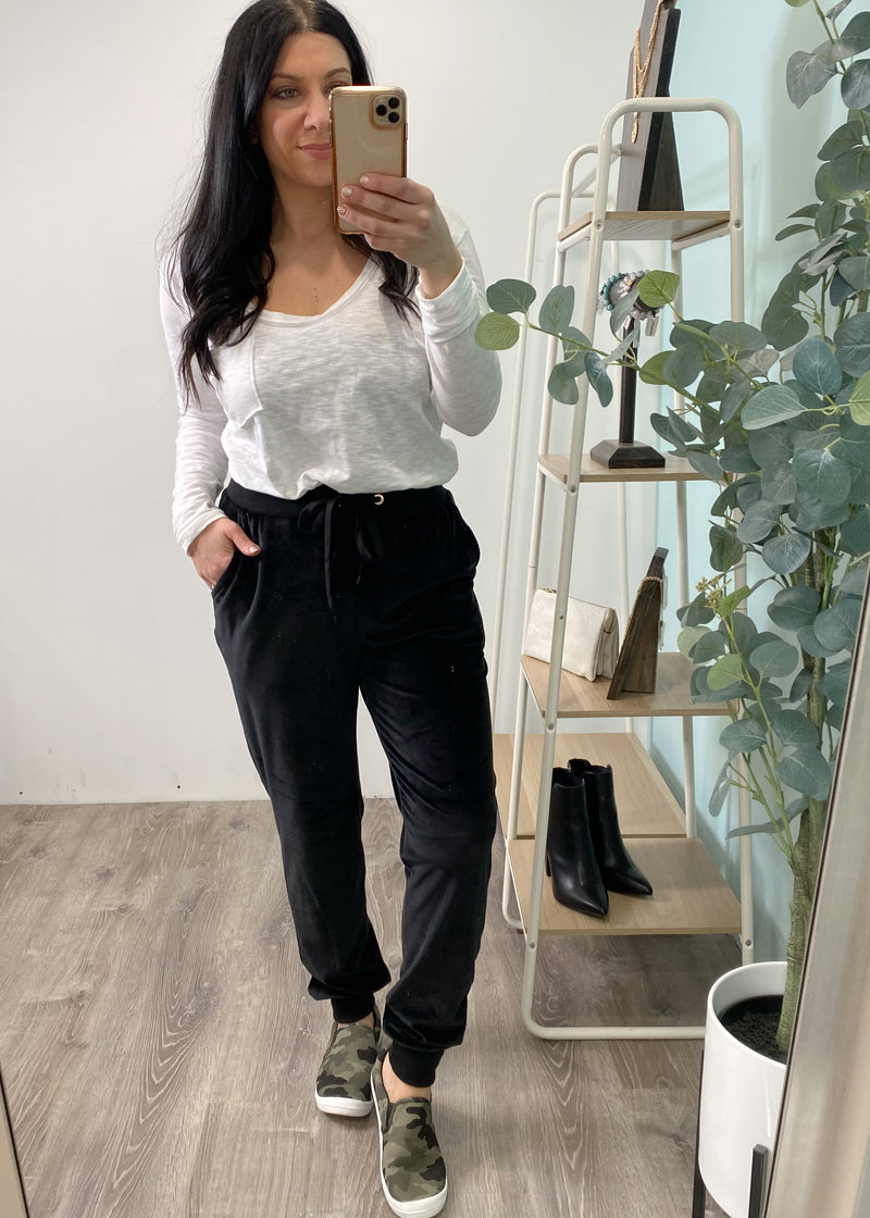 'Flashback'Velour Zip Up Hoodie & Jogger Set-Cali Moon Boutique, Plainville Connecticut