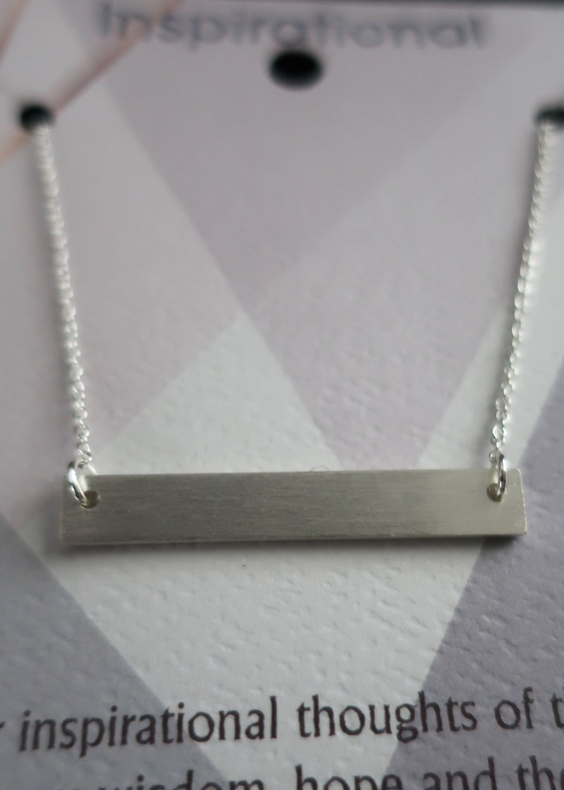Silver Solid Bar Necklace-bar necklace, solid bar necklace, layering necklace, necklaces to layer, silver bar necklace, necklace layer-Cali Moon Boutique, Plainville Connecticut