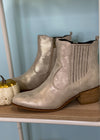 'Starboard' Gold Metallic Bootie-Cali Moon Boutique, Plainville Connecticut