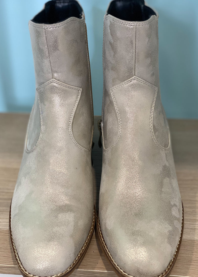 'Starboard' Gold Metallic Bootie-Cali Moon Boutique, Plainville Connecticut