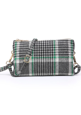 Houndstooth Plaid Crossbody-Cali Moon Boutique, Plainville Connecticut