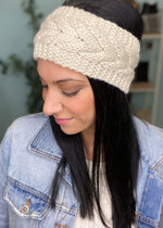 Braided Sweater Headband Ear Warmer-3 Colors Available-Cali Moon Boutique, Plainville Connecticut