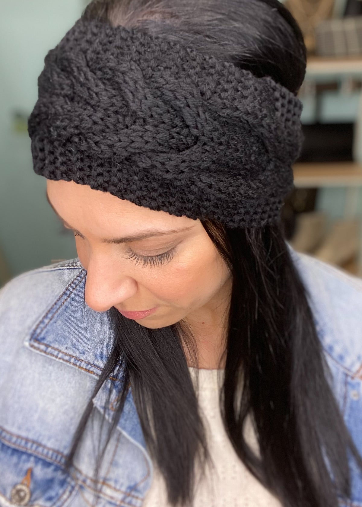 Braided Sweater Headband Ear Warmer-3 Colors Available-Cali Moon Boutique, Plainville Connecticut