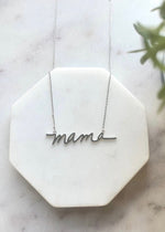 Mama Script Necklace-Cali Moon Boutique, Plainville Connecticut