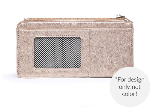Cognac Vegan Leather Slim Wallet-Cali Moon Boutique, Plainville Connecticut