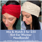 Twist Front Sweater Headband Ear Warmer- 4 Colors Available-Cali Moon Boutique, Plainville Connecticut